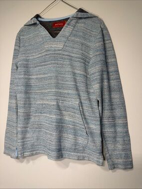 Red Camel Light Blue Striped V-Neck Sweater. Size S. SKUAE212-116